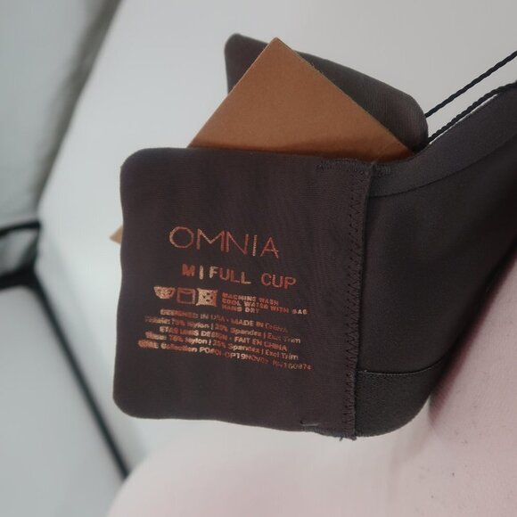 Omnia Black Bra Size Medium Full Cup - Picture 6 of 7